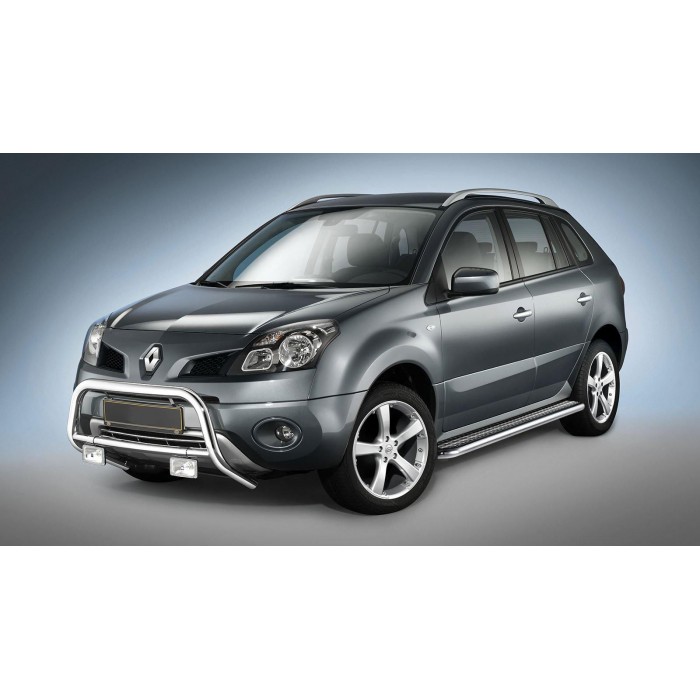 Пороги с площадкой алюминиевый лист для Renault Koleos 2008-2016