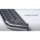Пороги с площадкой нержавеющий лист с проступью для Infiniti JX35 2012-2014