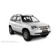 Пороги алюминиевые чёрные для Chevrolet Niva 2009-2020