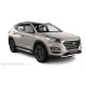 Пороги алюминиевые чёрные для Hyundai Tucson 2018-2021