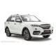 Пороги алюминиевые чёрные для Lifan X60 2016-2018