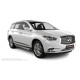 Пороги с площадкой нержавеющий лист с проступью для Infiniti JX35 2012-2014