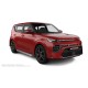 Пороги с площадкой нержавеющий лист с проступью для Kia Soul 2019-2024