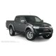 Пороги алюминиевые чёрные для Mitsubishi L200 2006-2014