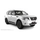 Пороги алюминиевые чёрные для Nissan Patrol 2010-2024