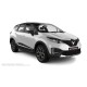 Пороги алюминиевые чёрные для Renault Kaptur 2016-2022