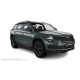 Пороги алюминиевые чёрные для Skoda Kodiaq 2017-2024