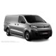 Пороги с площадкой нержавеющий лист с проступью для Peugeot Expert 2017-2024