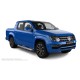 Пороги с площадкой нержавеющий лист с проступью для Volkswagen Amarok 2016-2024