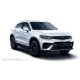 Пороги алюминиевые чёрные для Geely Tugella 2020-2024