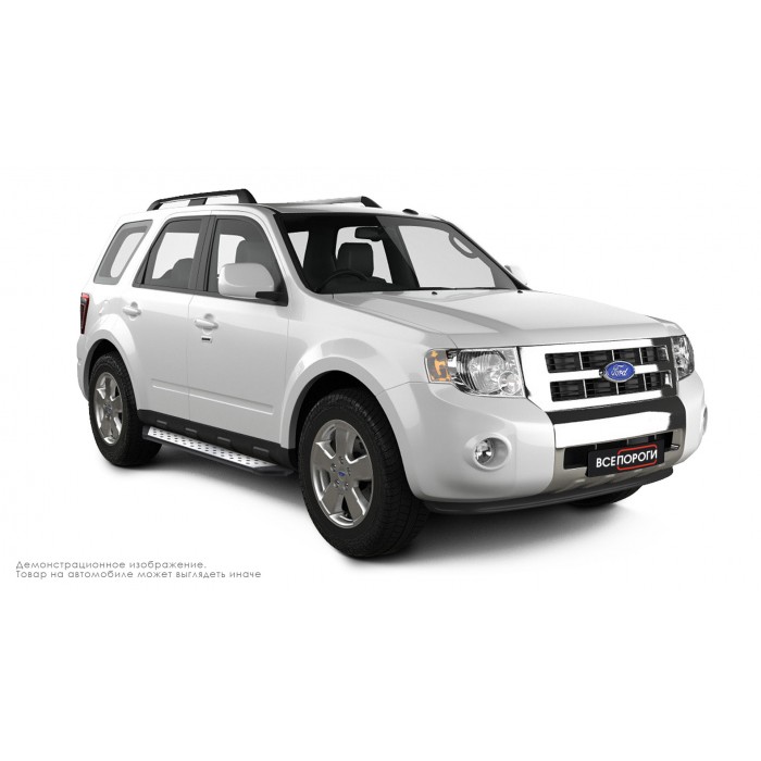 Пороги алюминиевые ОЕМ BMW-стиль для Ford Escape 2007-2012