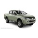Пороги алюминиевые ОЕМ BMW-стиль для Mitsubishi L200 2015-2019