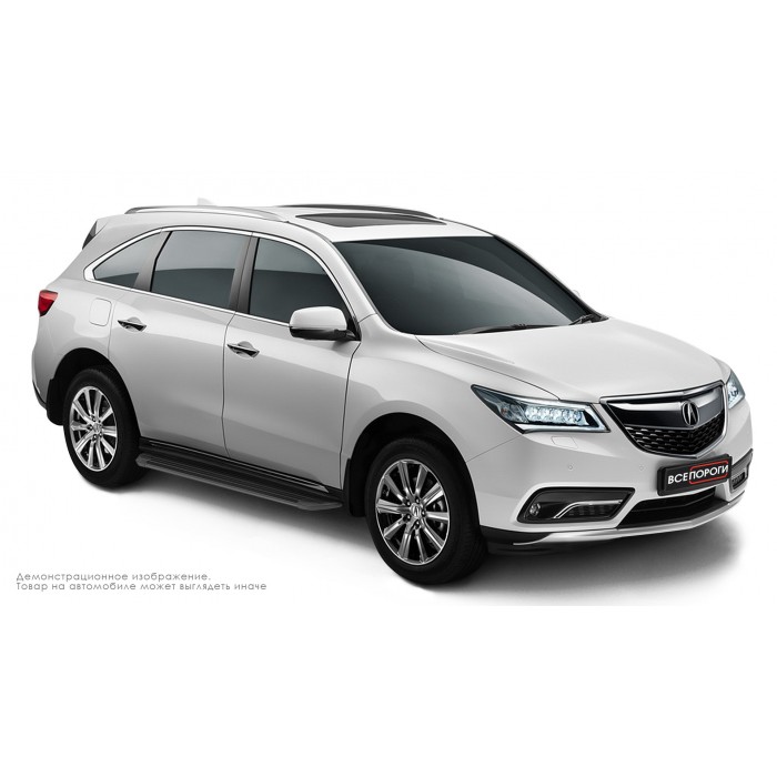 Пороги алюминиевые в полоску для Acura MDX 2013-2020