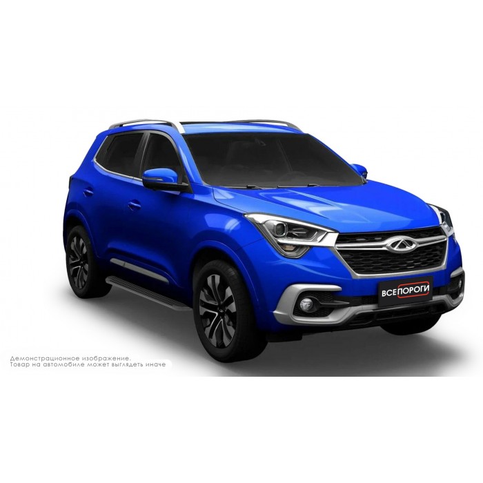 Пороги алюминиевые в полоску для Chery Tiggo 4 2018-2024 для Chery Tiggo 4 2018-2024