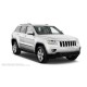 Пороги алюминиевые в полоску для Jeep Grand Cherokee 2004-2010
