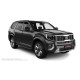 Пороги алюминиевые в полоску для Kia Mohave 2008-2020