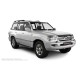 Пороги алюминиевые в полоску для Toyota Land Cruiser 100 1998-2007
