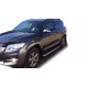 Пороги с площадкой чёрный алюминиевый лист для Toyota RAV4 2010-2013