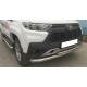 Пороги с площадкой алюминиевый лист для Niva Travel 2021-2024