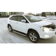 Пороги с площадкой чёрный алюминиевый лист для Lexus RX-350/400h 2003-2008