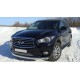 Пороги с площадкой алюминиевый лист для Infiniti JX35 2012-2014