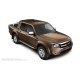 Пороги алюминиевые с нержавеющей площадкой для Ford Ranger 2012-2015