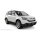 Пороги алюминиевые чёрные для Honda CR-V 2007-2012
