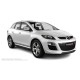 Пороги алюминиевые чёрные для Mazda CX-7 2010-2013