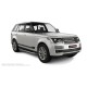 Пороги с площадкой чёрный алюминиевый лист для Range Rover 2012-2022