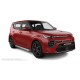 Пороги с площадкой алюминиевый лист для Kia Soul 2019-2024