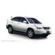 Пороги алюминиевые чёрные для Toyota Harrier 2003-2013