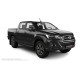 Пороги алюминиевые чёрные для Toyota Hilux 2015-2020