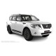 Пороги алюминиевые с нержавеющей площадкой для Nissan Patrol 2010-2024