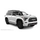 Пороги алюминиевые с нержавеющей площадкой для Toyota Sequoia 2008-2017