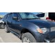 Пороги с площадкой алюминиевый лист с накладками для Mitsubishi L200 2006-2019