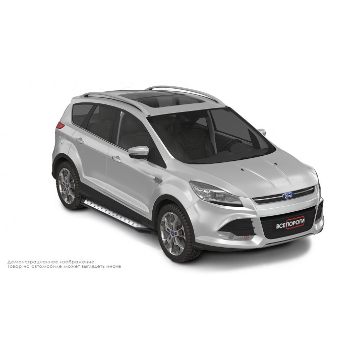 Пороги алюминиевые ОЕМ BMW-стиль для Ford Kuga 2016-2024