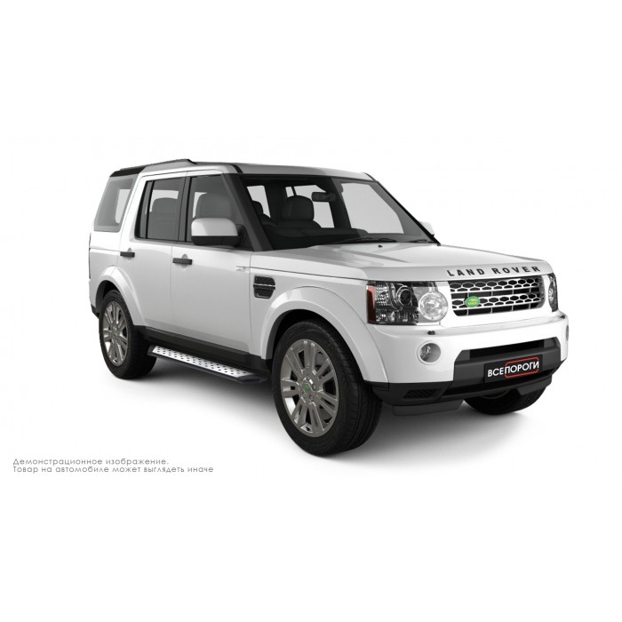 Пороги алюминиевые ОЕМ BMW-стиль для Land Rover Discovery 2005-2016