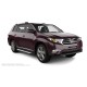 Пороги алюминиевые ОЕМ BMW-стиль для Toyota Highlander 2007-2010