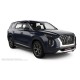 Пороги алюминиевые в полоску для Hyundai Palisade 2020-2024