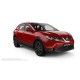 Пороги алюминиевые в полоску для Nissan Qashqai 2014-2015
