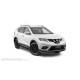Пороги алюминиевые в полоску для Nissan X-Trail T32 2018-2022