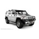 Пороги алюминиевые с нержавеющей площадкой для Hummer H2 2002-2009