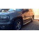 Пороги с площадкой алюминиевый лист для Chevrolet TrailBlazer 2001-2011
