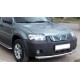 Пороги с площадкой чёрный алюминиевый для Ford Maverick 2004-2007