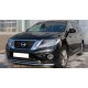 Пороги с площадкой алюминиевый лист для Nissan Pathfinder R52 2014-2020