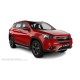 Пороги алюминиевые с нержавеющей площадкой для Chery Tiggo 7 Pro 2020-2024