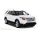 Пороги алюминиевые чёрные для Ford Escape 2007-2012