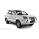Пороги алюминиевые чёрные для Hyundai Tucson 2004-2010