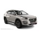 Пороги с площадкой нержавеющий лист с проступью для Hyundai Tucson 2018-2021