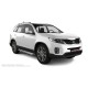 Пороги с площадкой нержавеющий лист с проступью для Kia Sorento 2012-2020